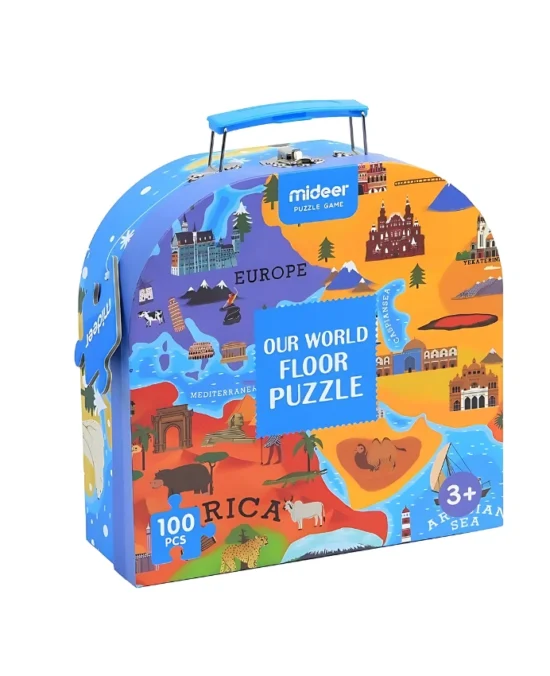 Mideer Gift Box Puzzle - Our World Floor Puzzle Main Pic