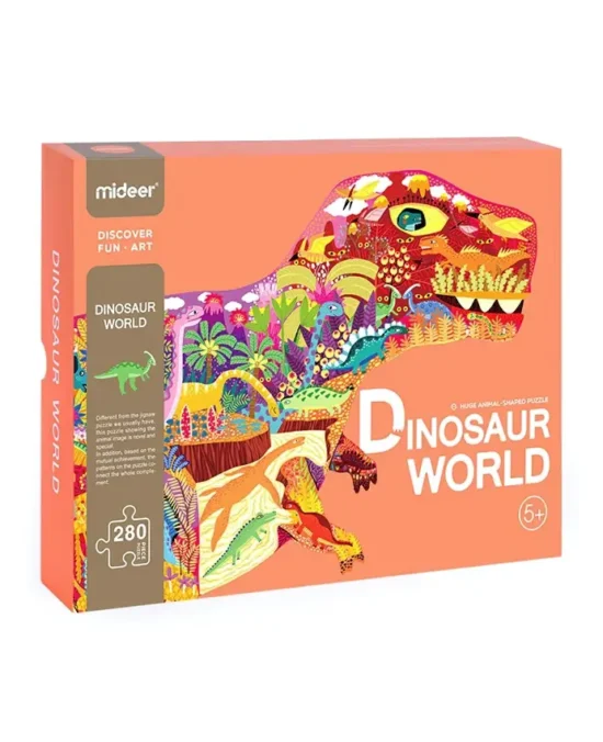 Mideer Huge Animal-Shaped Puzzle - Dinosaur World (3)