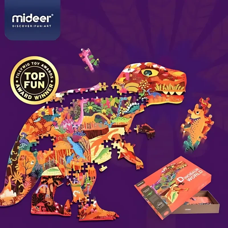 Mideer Huge Animal-Shaped Puzzle - Dinosaur World (4)