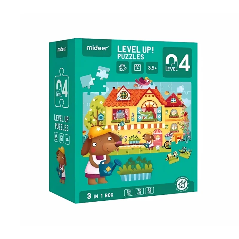 Mideer Level Up! PuzzLes- Level 4 Fable Town Main Image