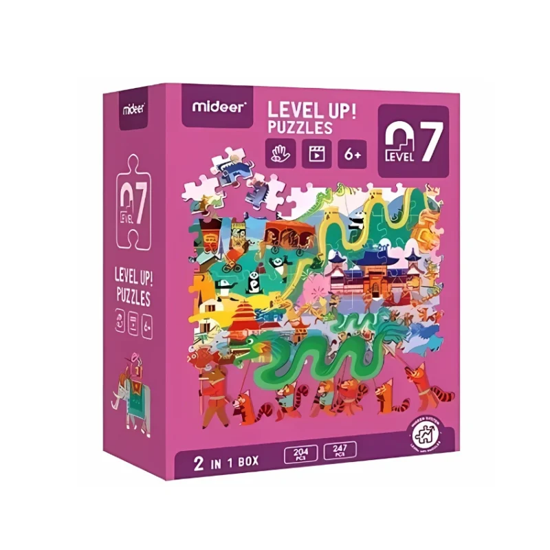 Mideer Level Up! PuzzLes - Level 7- Human Geography Main Image