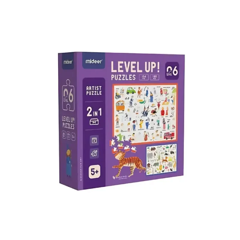 Mideer Level Up! Puzzles - 2-in-1 Artist Puzzle Box - Sophie Fatus