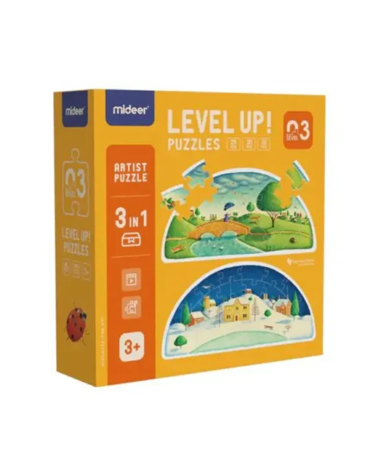 Mideer Level Up Series - Level 3 - Seasons (3-in-1 Puzzle)