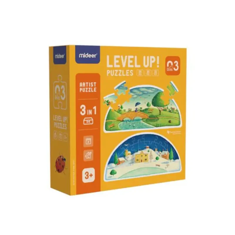 Mideer Level Up Series - Level 3 - Seasons (3-in-1 Puzzle)