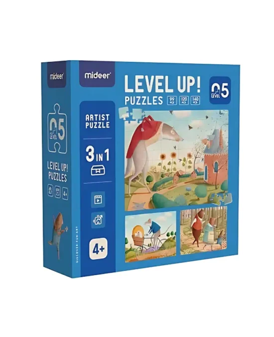 Mideer Level Up Series - Level 5 - Fairy Tales (3-in-1 Puzzle)