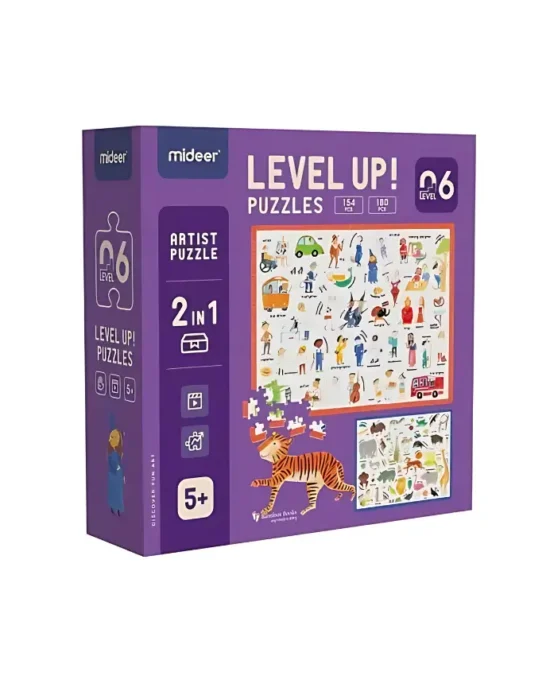 Mideer Level Up Series - Level 6 - What Can You See (2-in-1 Puzzle)