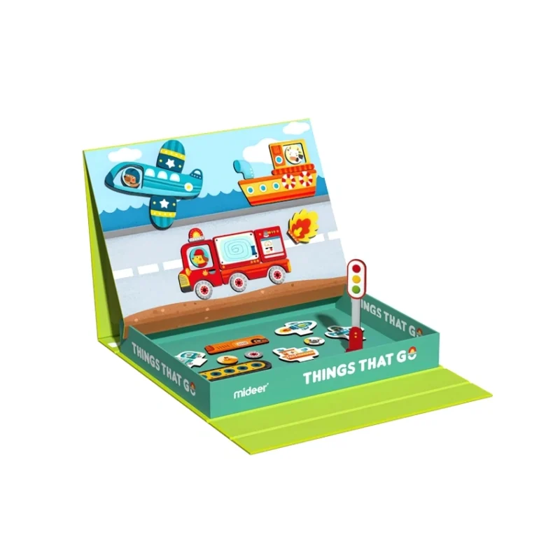 Mideer Magnetic Play Set - Things That Go Main Image