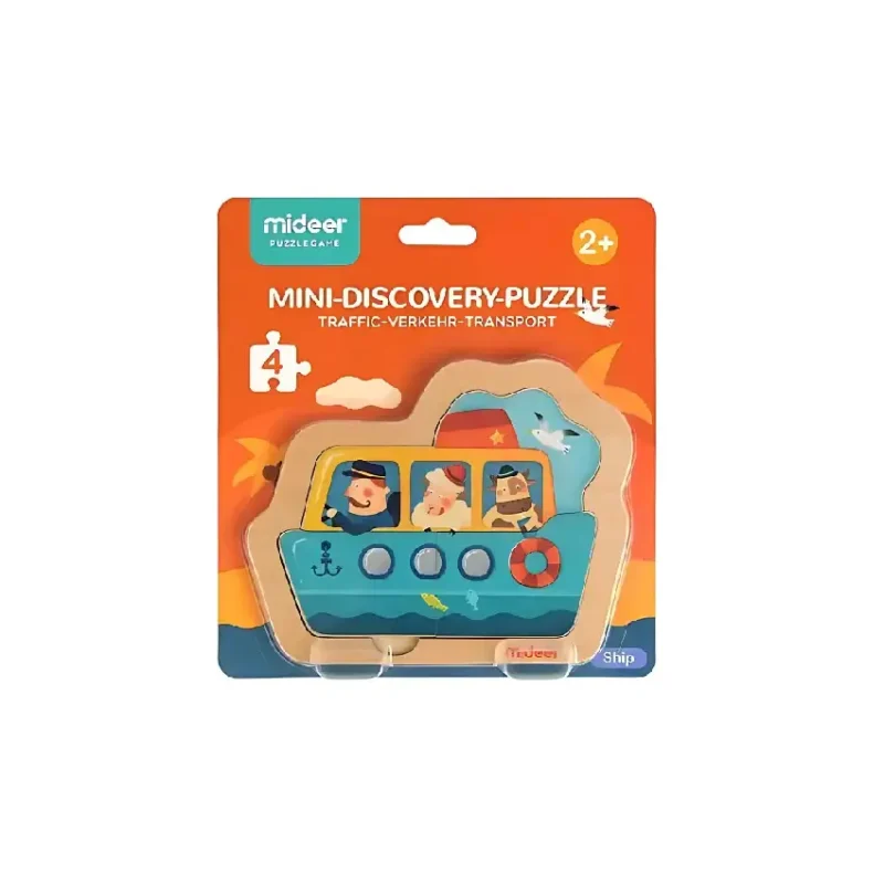 Mideer Mini Discovery Puzzles – Car, Ship, and Fire Engine (1)