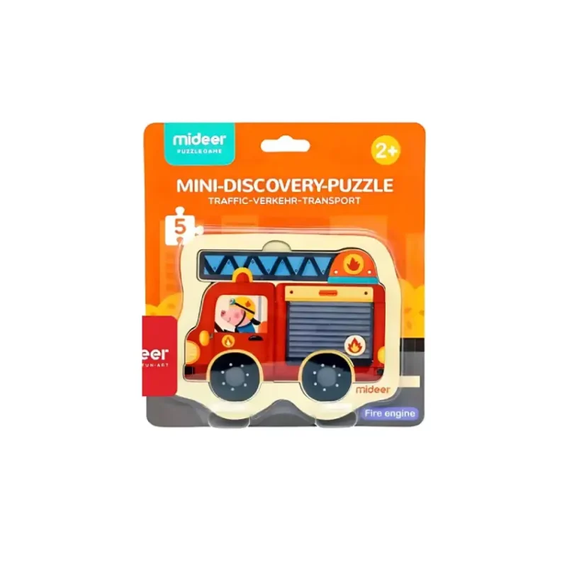 Mideer Mini Discovery Puzzles – Car, Ship, and Fire Engine (3)