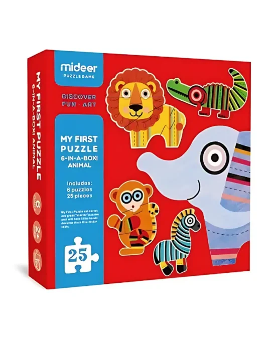 Mideer My First Puzzle – Animal (6-in-a-Box)