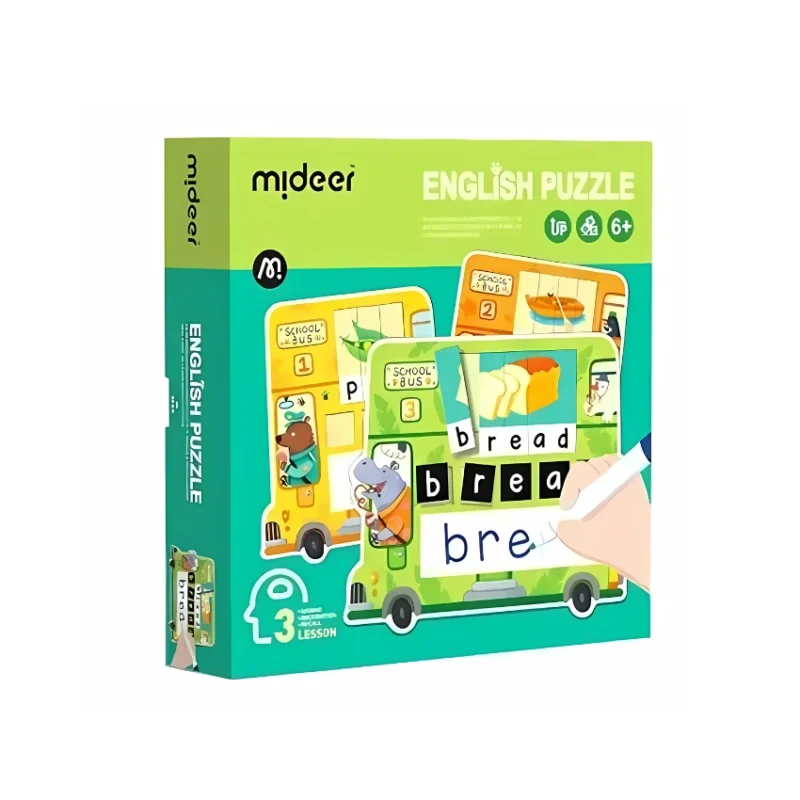 Mideer Oh! B-U-S Bus English Puzzle Main Image