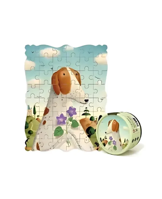 Mideer Portraits Puzzle - Dog Violets by Alison Jay