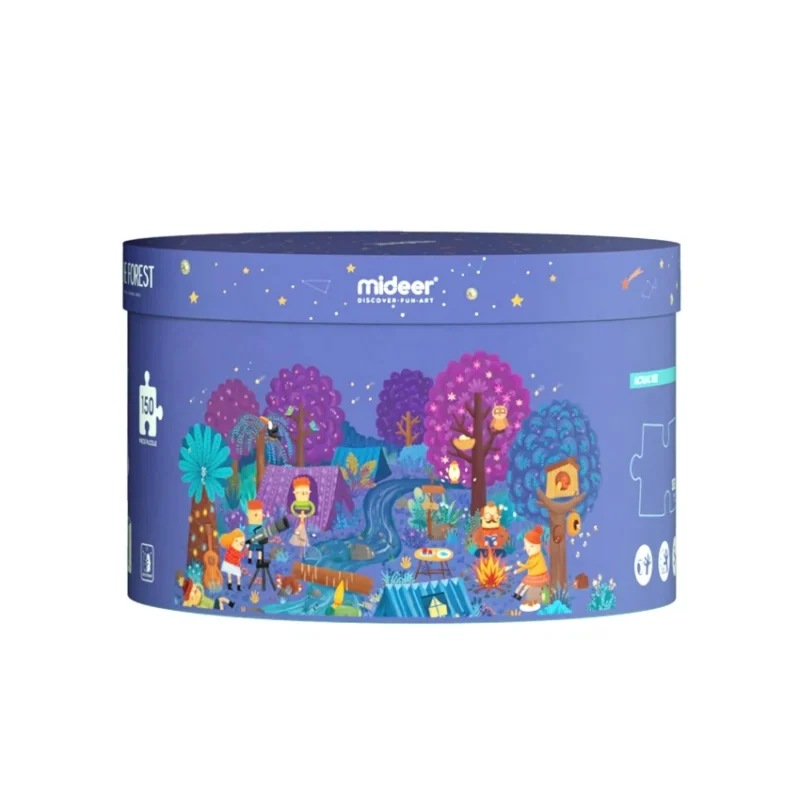 Mideer Round Puzzle – A Day in the Forest – 150 Pieces Main Image