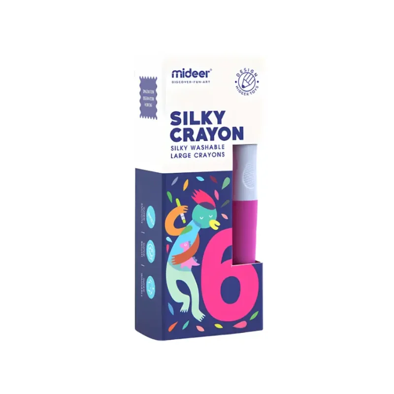 Mideer Silky Crayon 6 Colors