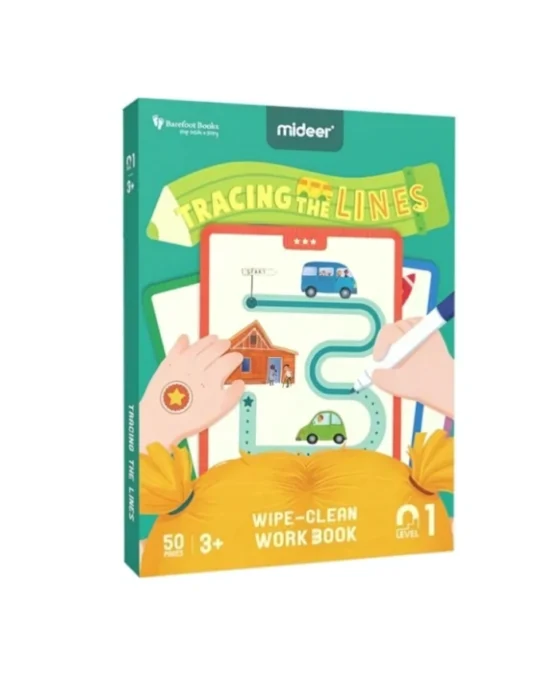 Mideer Tracing the Lines - Wipe-Clean Workbook Main Image