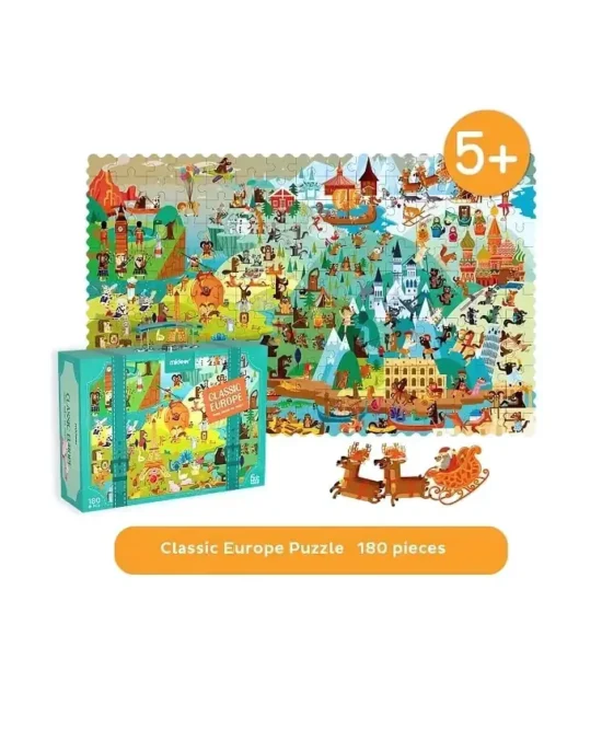 Mideer Travel Around the World Puzzle - Classical Europe