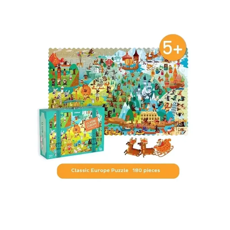 Mideer Travel Around the World Puzzle - Classical Europe