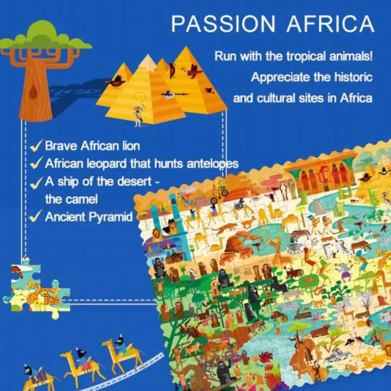 Mideer Travel Around the World Puzzle - Passion Africa - 180 Pieces (3)