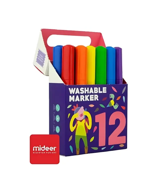 Mideer Washable Marker Pens 12 Colors Main Image