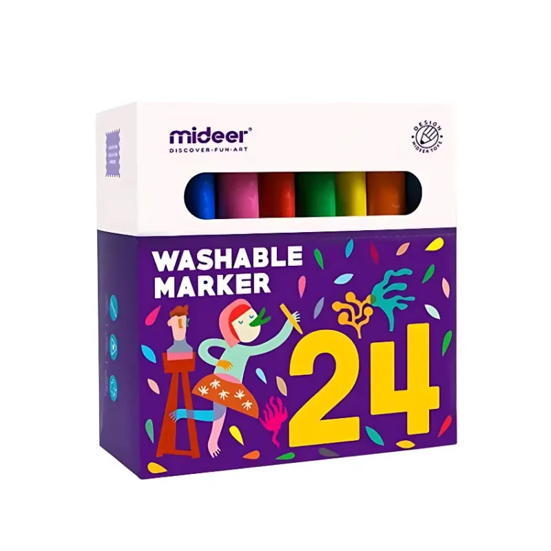 Mideer Washable Marker Pens 24 Colors Main Image