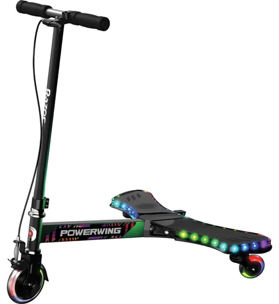Razor PowerWing Lightshow 3-Wheel Scooter (Black) 1