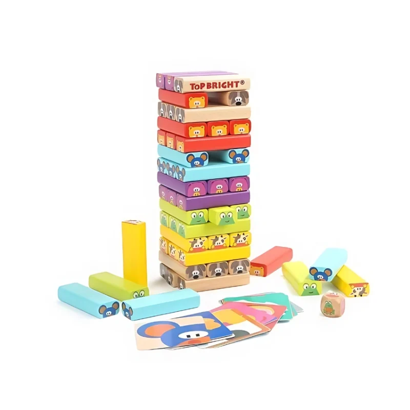 TopBright 2 in 1 Animal Themed Jenga