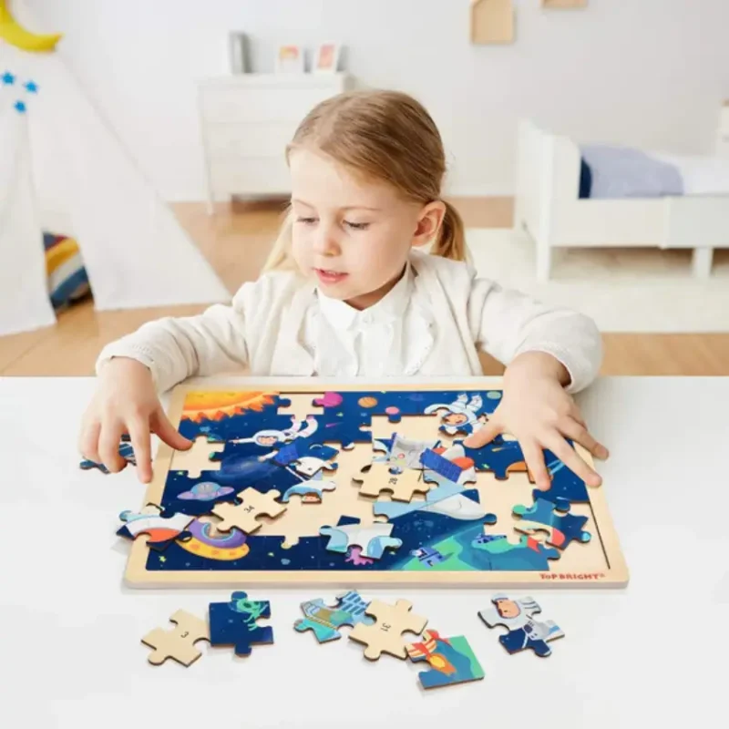 TopBright Wooden Puzzle – Spacecraft – 48 Pieces (2)