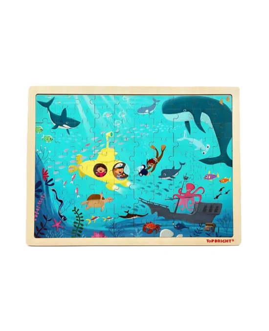 TopBright Wooden Puzzle – Underwater World