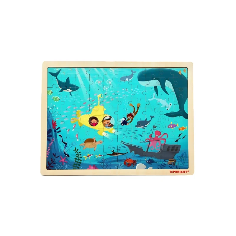 TopBright Wooden Puzzle – Underwater World