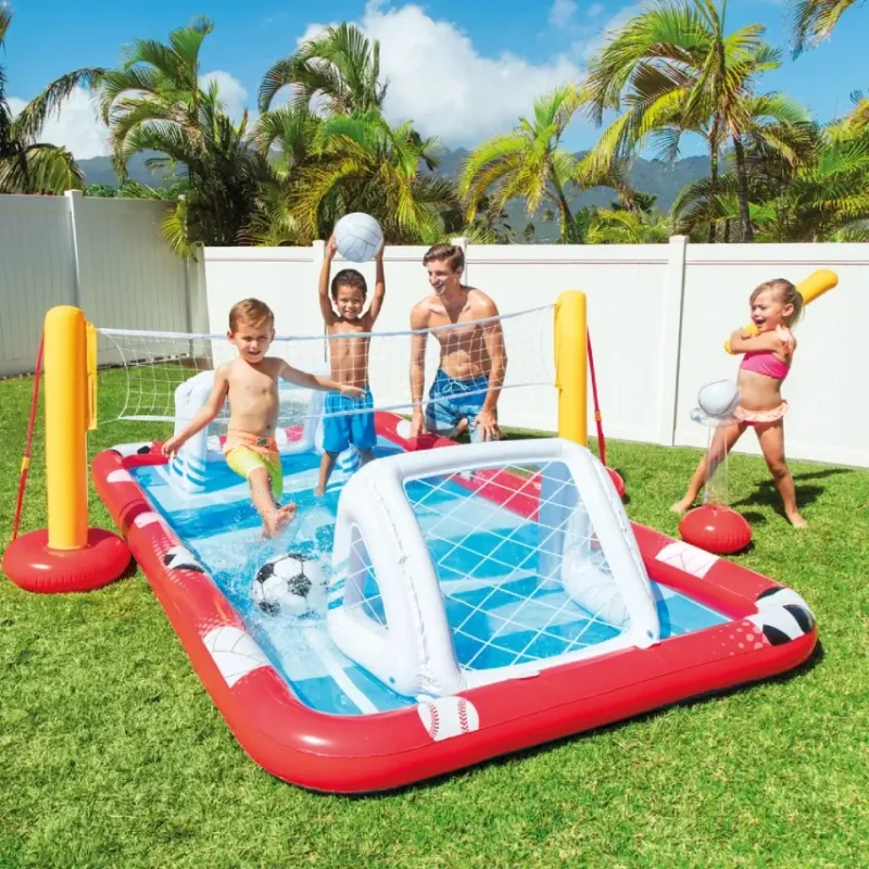 Intex Action Sports Inflatable Play Center Kids Playing