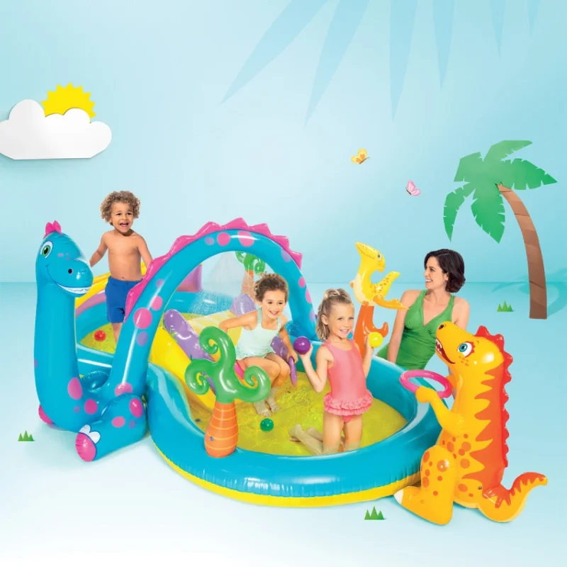 Intex Dinoland Inflatable Play Center with Slide Full Set