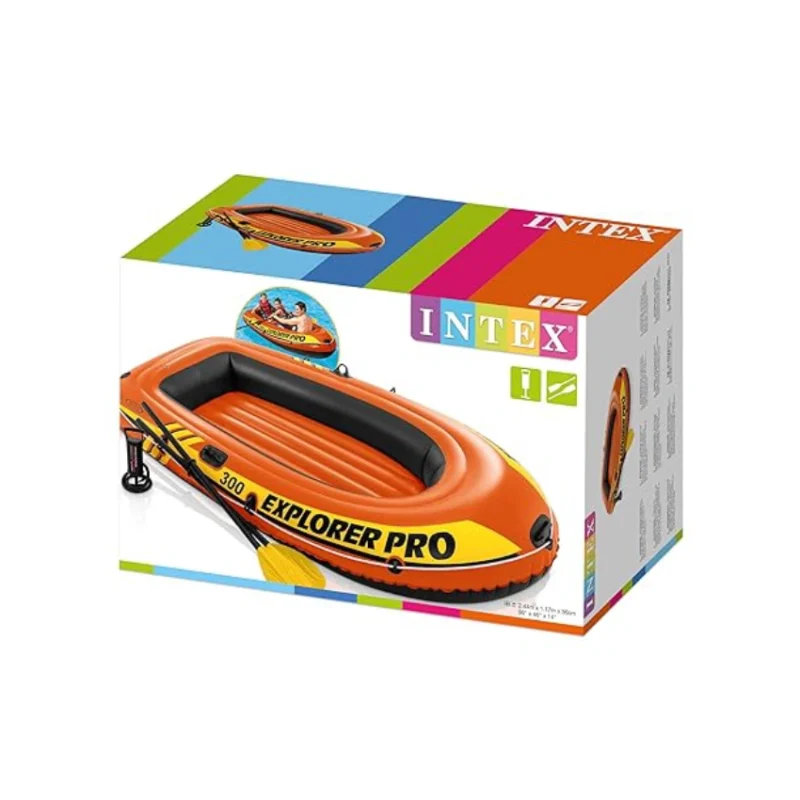 Intex Explorer 300 Inflatable Boat Package