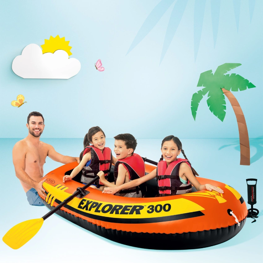 Intex Explorer 300 Inflatable Boat Poster