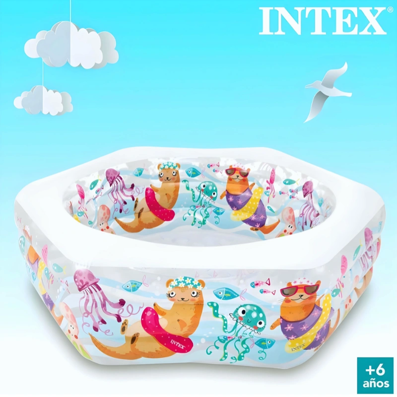 Intex Inflatable Pool with Ocean Reef Design 1