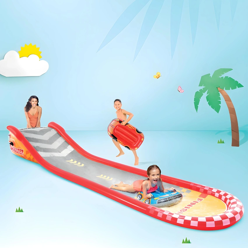 Intex Racing Fun Inflatable Water Slide 3
