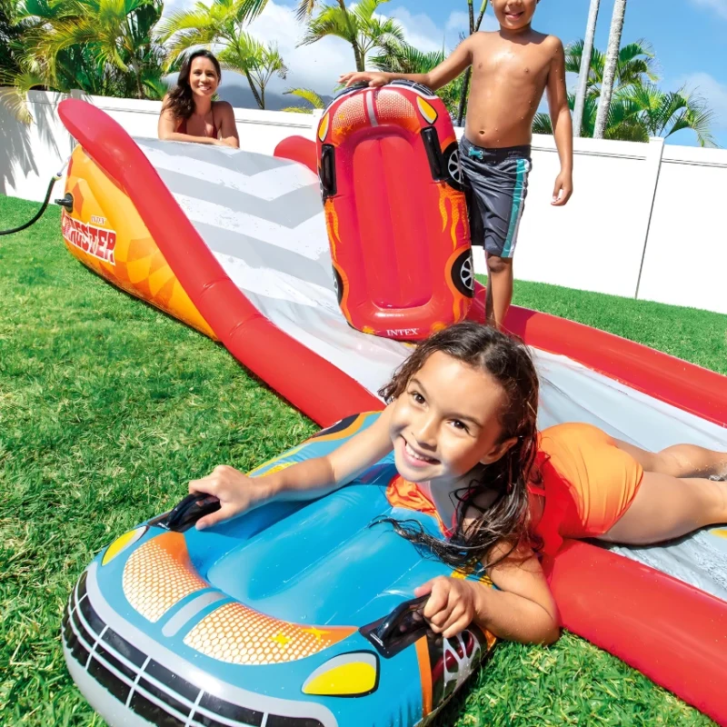 Intex Racing Fun Inflatable Water Slide 5