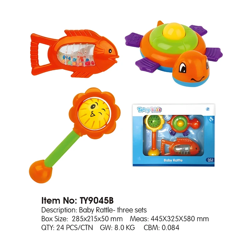 Tanny Toys Baby Rattle - 3-Piece Set 2