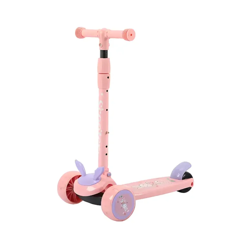 BravoExpress New Children's Kick Scooter Pink