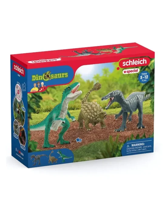 Schleich Dinosaur Figurine – Attack of the Dinosaurs Trio Main