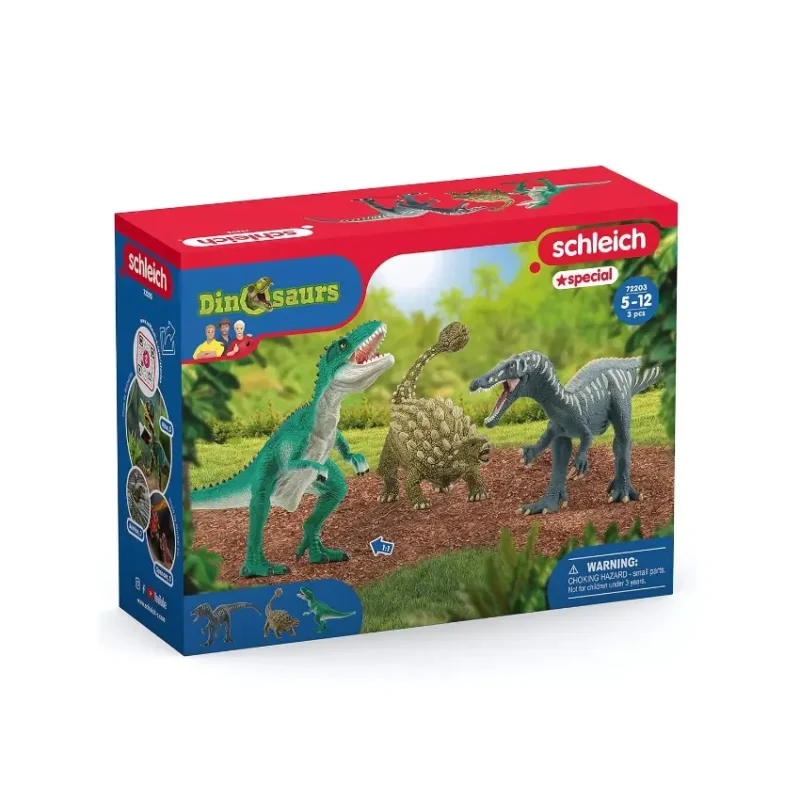 Schleich Dinosaur Figurine – Attack of the Dinosaurs Trio Main