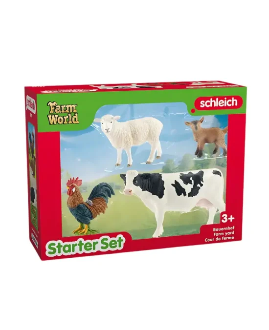 Schleich Farm Animal Figurines – Farm World Farm Starter Set Main