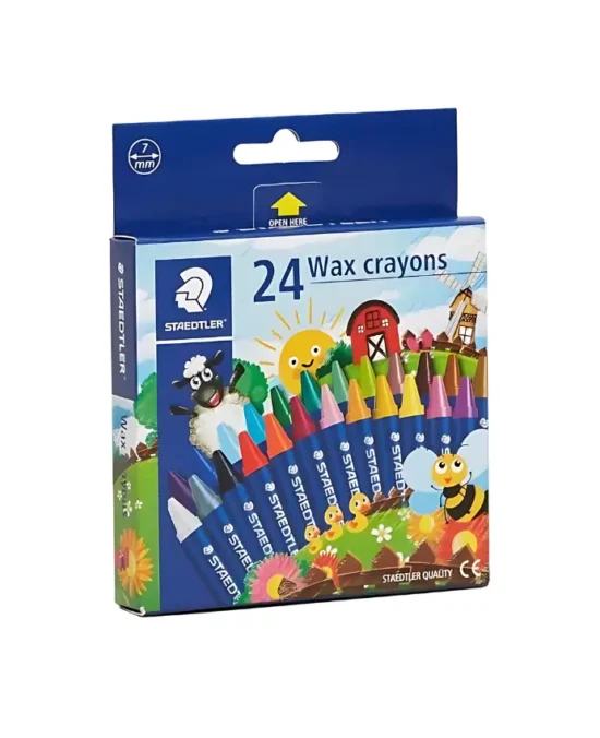 Staedtler Noris Club 24-Piece Wax Crayon Set Main