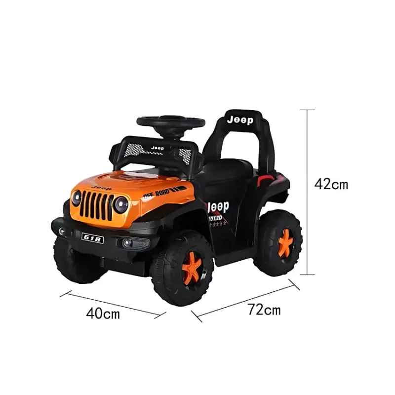 BravoExpress Jeep Wrangler Ride-On Toy Car Dimensions