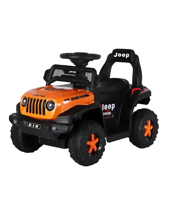 BravoExpress Jeep Wrangler Ride-On Toy Car Orange Main