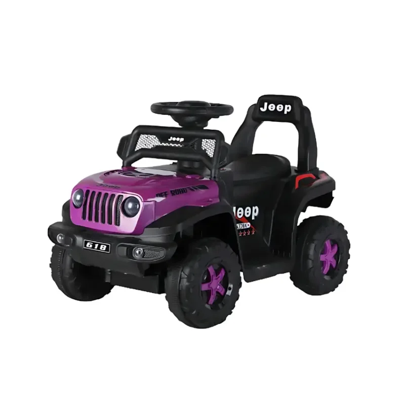 BravoExpress Jeep Wrangler Ride-On Toy Car Purple