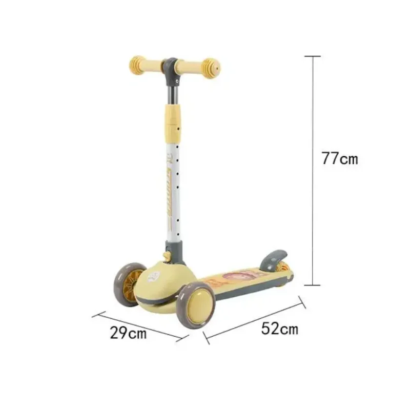 BravoExpress Kids Glider Scooter with Lion Character Dimensions