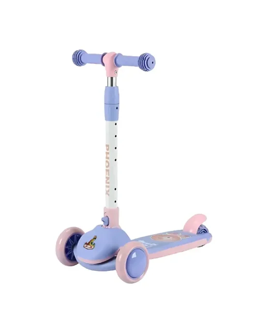 BravoExpress Kids Glider Scooter with Lion Character Purple Main