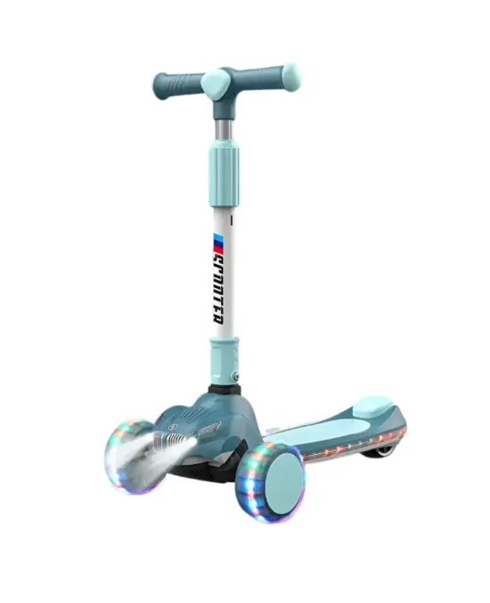 BravoExpress Kids Glider Scooter with a Car-Front Theme Blue Main