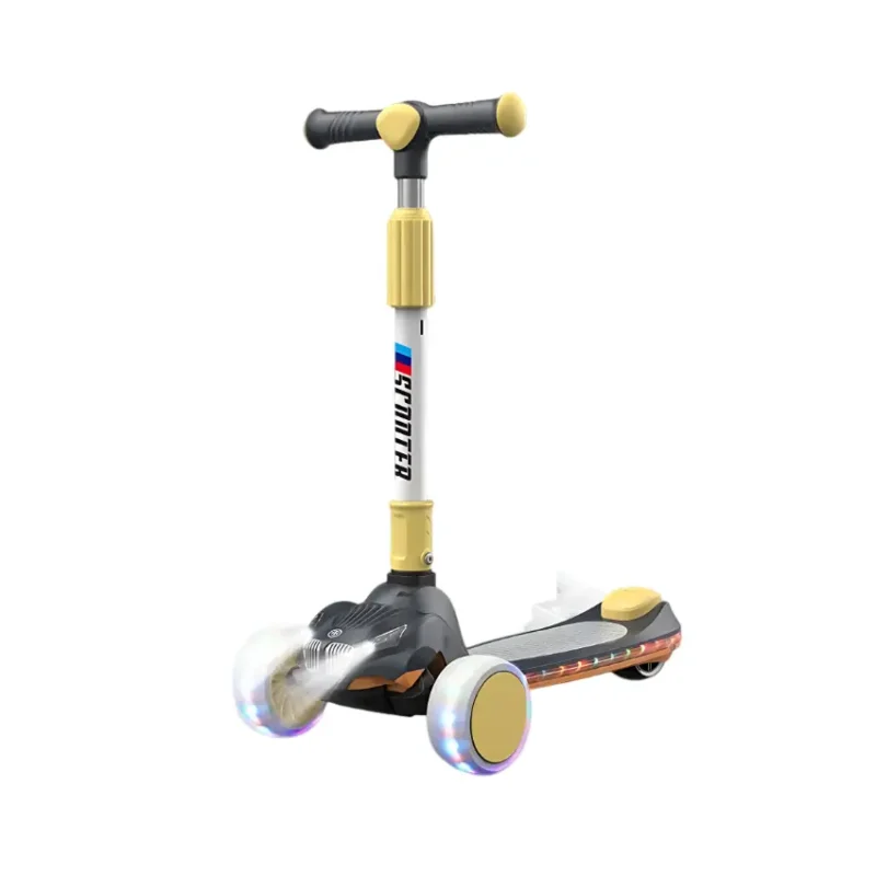 BravoExpress Kids Glider Scooter with a Car-Front Theme Gey Main