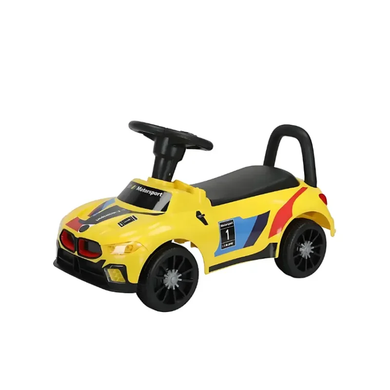 BravoExpress Motorsport Racer Ride-On Toy Car Yellow Main